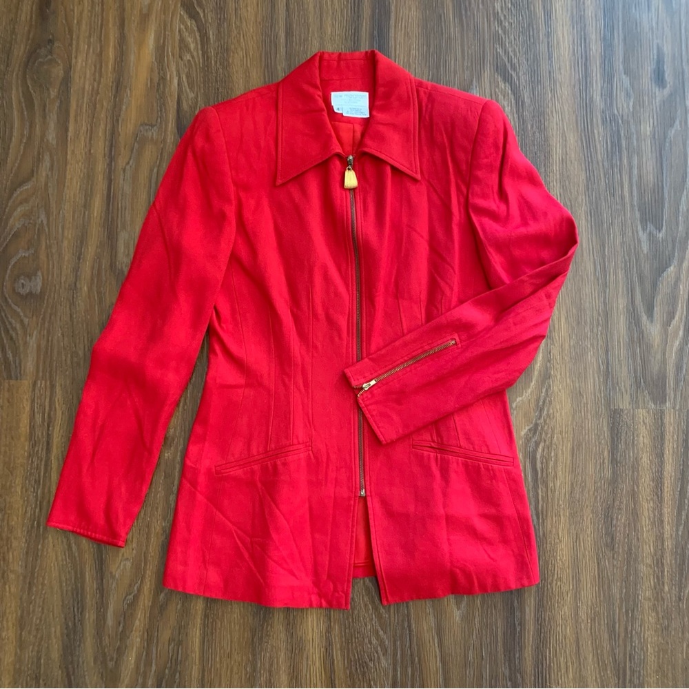 Vintage Lew Magram Red Blazer